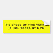 Snelheidslimiet Bumpersticker (Voorkant)