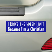 Snelheidslimiet Bumpersticker (Op auto)