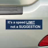 Snelheidslimiet Bumpersticker (Op auto)