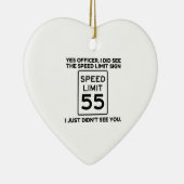 Snelheidslimiet Keramisch Ornament (Rechts)