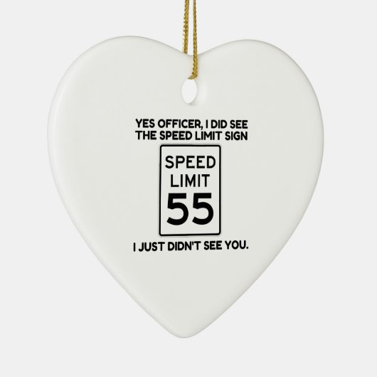 Snelheidslimiet Keramisch Ornament (Rechts)