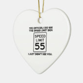 Snelheidslimiet Keramisch Ornament (Links)