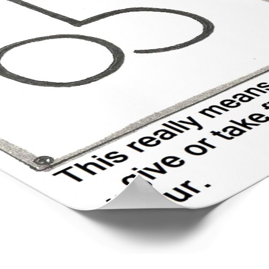 Snelheidslimiet Poster (Hoek)