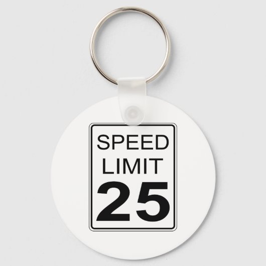 Snelheidslimiet Sleutelhanger (Voorkant)