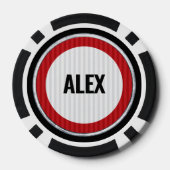 Snelheidslimiet verkeersbord met CUSTOM AGE verjaa Poker Chips (Achterkant)