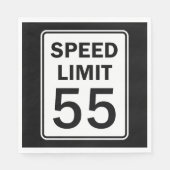 Snelheidslimiet voor 55-gebarentaal papier servet (Voorkant)