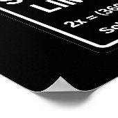 Snelheidslimiet Wiskunde Poster (Hoek)