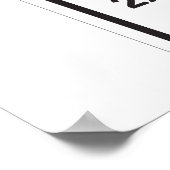 Snelheidslimiet Wiskunde Poster (Hoek)