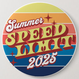 Snelheidslimiet Zomerzonsondergang 2025 Ronde Button 6,0 Cm
