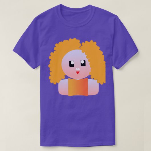 SNELHEIDSMEISJE MET HAAR HAAR T-SHIRT (Design voorkant)