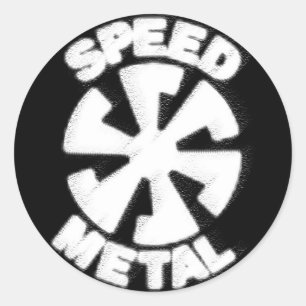SNELHEIDSMETAAL LOGO - Vliegtuigster Ronde Sticker