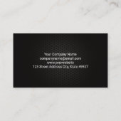 Snelheidsmeter Gold Metallic | Auto-Logo Visitekaartje (Achterkant)