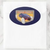 Snelheidsmeter Onderzetter Auto Ovale Sticker (Tas)