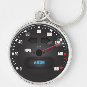 snelheidsmeter sleutelhanger