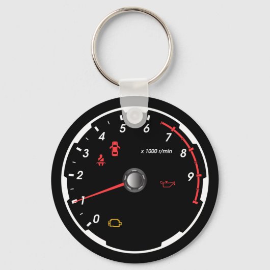 Snelheidsmeter - Tachometer Sleutelhanger (Voorkant)