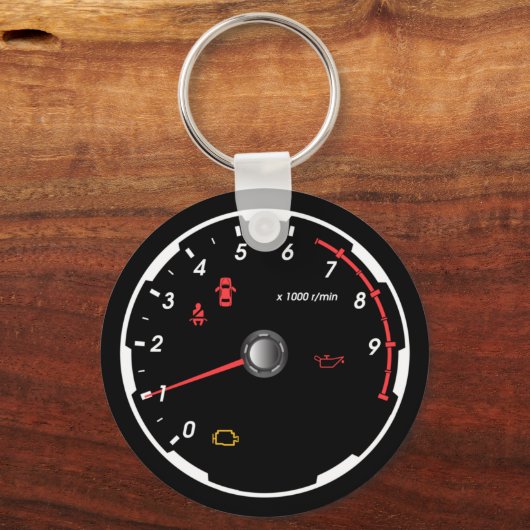 Snelheidsmeter - Tachometer Sleutelhanger (Voorkant)