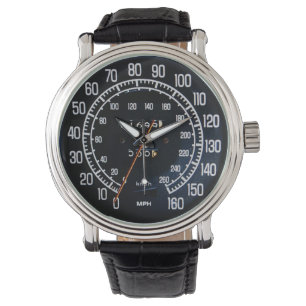 Snelheidsmeter van klassieke sportwagen uit de jar horloge