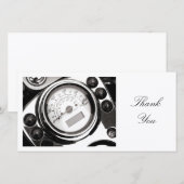 Snelheidsmeter voor motor - Dank u wel Bedankkaart (Voorkant / Achterkant)