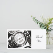 Snelheidsmeter voor motor - Dank u wel Bedankkaart (Staand voorkant)