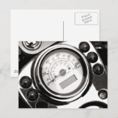 Snelheidsmeter voor motorfietsen briefkaart (Voorkant / Achterkant)