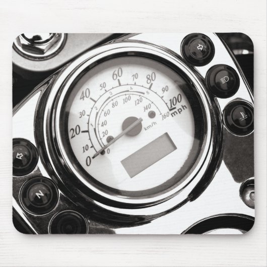 Snelheidsmeter voor motorfietsen muismat (Voorkant)