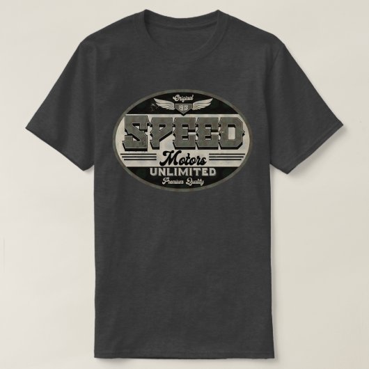 Snelheidsmotorolie BW T-shirt (Design voorkant)