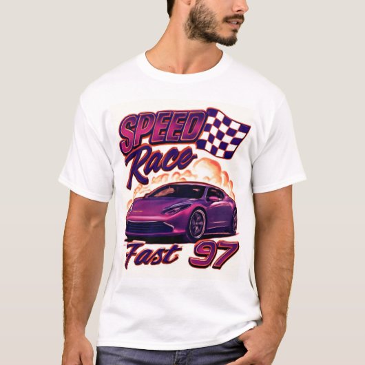 Snelheidsrace snel 97  t-shirt (Voorkant)
