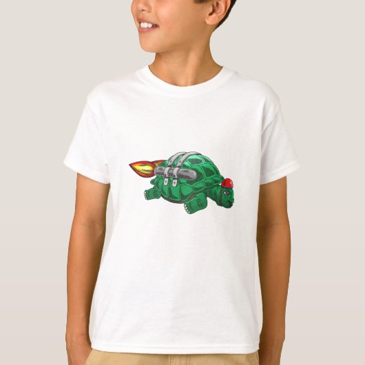 Snelheidsraketschildpad T-shirt (Voorkant)