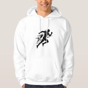 Snelheidsrenner Silhouet Atletisch Sportontwerp Hoodie