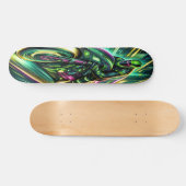 "Snelheidsrush: Cyberpunk Racer Persoonlijk Skateboard (Horizontaal)