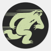 Snelheidssleuf Ronde Sticker (Voorkant)