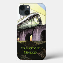 Snelheidstrein op brug (gepersonaliseerd)