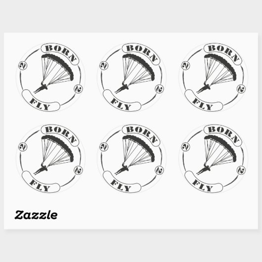 snelheidsvliegen ronde sticker (Vel)