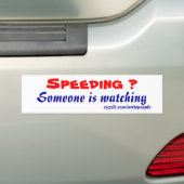 snelheidswaarschuwing bumperstickers (Op auto)