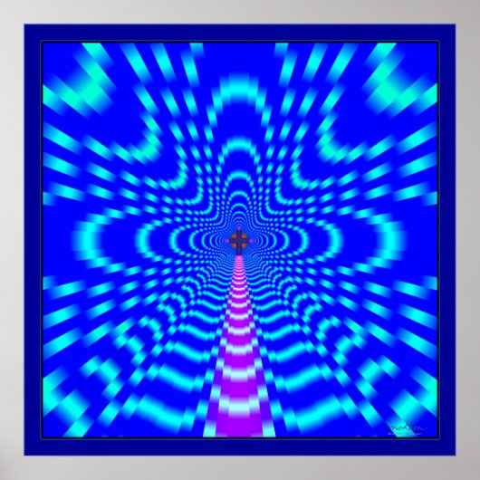 Snelheidsweg naar kruis poster (Voorkant)