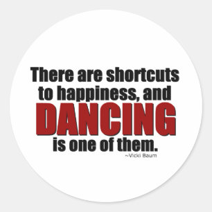 Snelkoppeling naar geluk ronde sticker