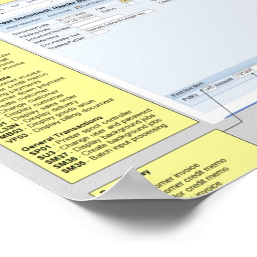 Snelkoppelingen voor SAP-boekhouding Poster (Hoek)