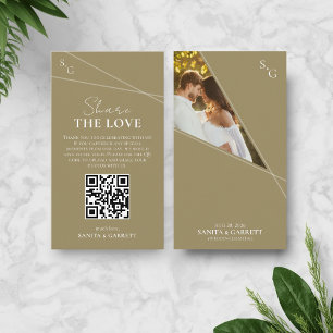 Snelkruisende Lijnen Deelen De Liefde QR Code Kaar Informatiekaartje