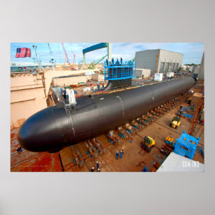 SNELLE AANVAL SUBMARINE - SSN-783 POSTER