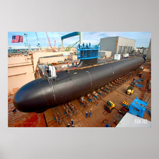 SNELLE AANVAL SUBMARINE - SSN-783 POSTER (Voorkant)