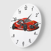 Snelle auto-cartoon | Extreme race |Kies achterkle Grote Klok (Hoek)