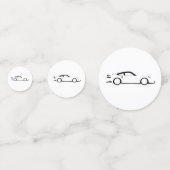 Snelle auto confetti (Voorkanten)