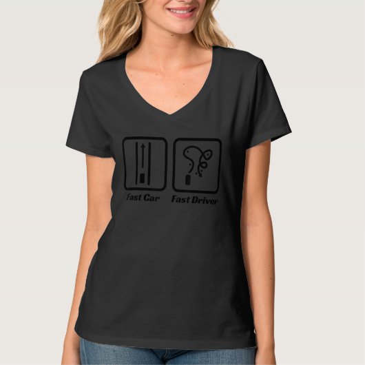 Snelle auto Fast Driver Autocross 1 T-shirt (Voorkant)
