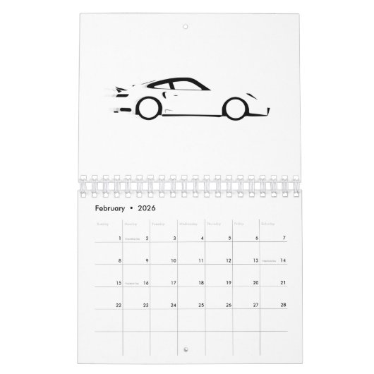 Snelle auto kalender (Feb 2026)