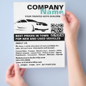 Snelle auto Logo, Auto Dealership Adverteren Flyer (Hand)