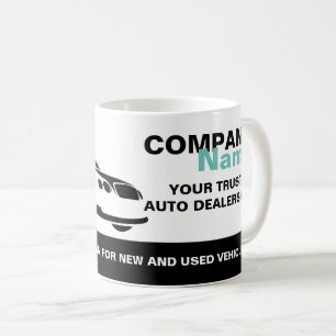Snelle auto Logo, Auto Dealership Adverteren Koffiemok