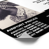 Snelle auto Logo, foto, taxichauffeur, prijslijst Poster (Hoek)