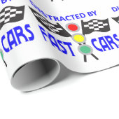 Snelle auto's cadeaupapier (Rol Hoek)