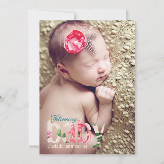 SNELLE BABY AANKONDIGING (Voorkant)