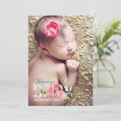 SNELLE BABY AANKONDIGING (Staand voorkant)